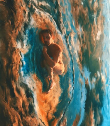Pintura intitulada "Embryogenesis" por Giovanni Sanesi, Obras de arte originais, Óleo