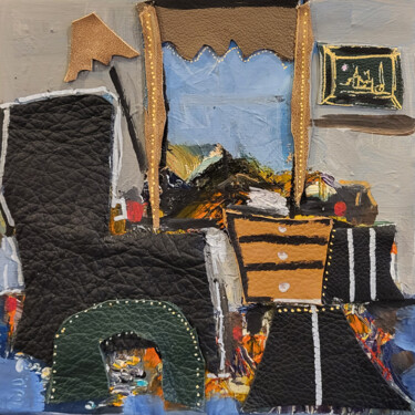 Peinture intitulée "Etretat" par Muriel Cayet, Œuvre d'art originale, Acrylique Monté sur Châssis en bois