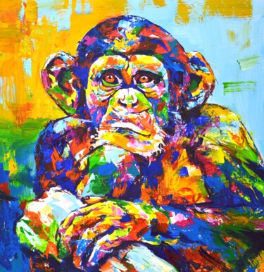绘画 标题为“A monkey.” 由Iryna Kastsova, 原创艺术品, 丙烯
