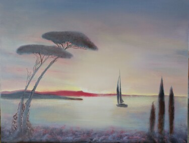 Peinture intitulée "Lumière diaphane" par Patrice Bertran, Œuvre d'art originale, Huile