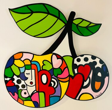 绘画 标题为“Oh cherry cherry” 由Virginia Benedicto, 原创艺术品, 丙烯