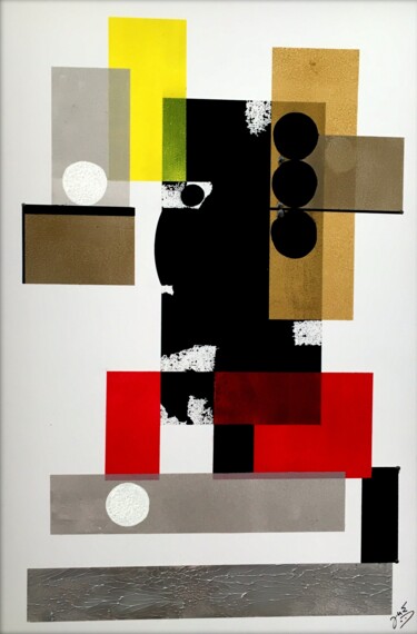 Peinture intitulée "'GUL 'The red black" par Jean Marie Wisselmann, Œuvre d'art originale, Acrylique Monté sur Aluminium