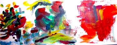 Painting titled "L' ODEUR DE L' HERB…" by Leylane Ferret, Original Artwork, Acrylic