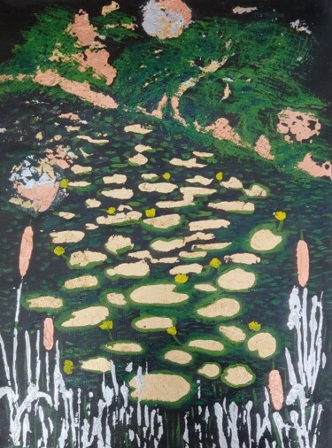 绘画 标题为“"Ольгин пруд" Петер…” 由Khayrullina Venera Akhatovna (VeraKhay), 原创艺术品, 丙烯