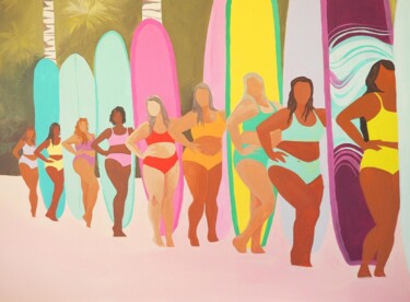 Painting titled "Les zouz" by Gabrielle Carre, Original Artwork, Acrylic