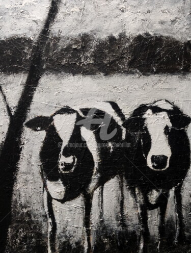 Peinture intitulée "les curieuses 2" par Laurent Chabrillat, Œuvre d'art originale, Acrylique