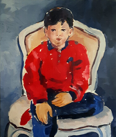 Peinture intitulée "Nico 95" par Pascal Brachet, Œuvre d'art originale, Huile