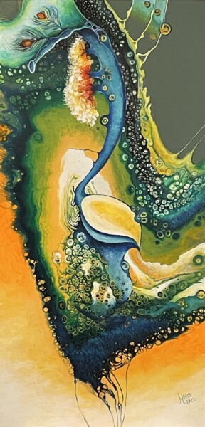Painting titled "Ulcica si apa vie" by Mariana Oros, Original Artwork, Acrylic Mounted on Wood Stretcher frame