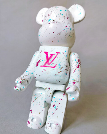 Louis Vuitton Bear 400 whi-te 雕塑 标题为“Louis Vuitton Bear…” 由Na$H, 原创艺术品, 喷漆
