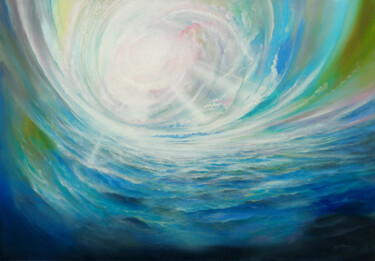 Painting titled "Resonanzraum / reso…" by Silvian Sternhagel, Original Artwork, Oil