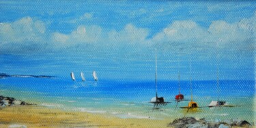 绘画 标题为“Mouillage en Bretag…” 由Patrice Butel, 原创艺术品, 油
