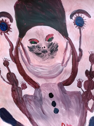 "Infirmière" başlıklı Tablo Messaouda Bellout tarafından, Orijinal sanat, Akrilik