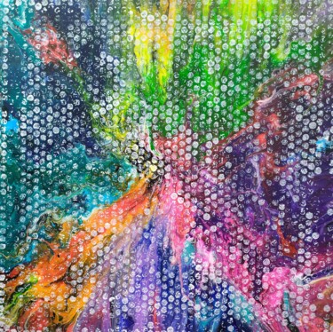 Painting titled "Mosaic" by Lana Vereshchagina, Original Artwork, Acrylic Mounted on Wood Stretcher frame