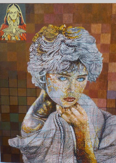 la Réincarnation de la grande Esclarmonde Painting titled "la Réincarnation de…" by Claude Dubois, Original Artwork, Oil