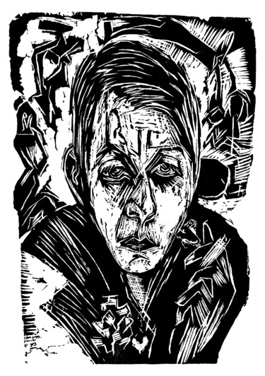 Digital Arts titled "Smoke women" by Empty St, Original Artwork, 2D Digital Work