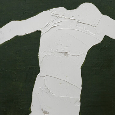 Painting titled "les ombres (33)" by Henry Pouillon, Original Artwork, Oil Mounted on Other rigid panel