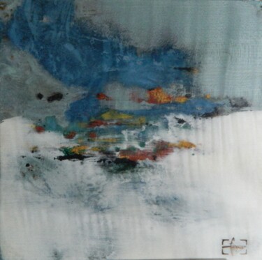 Collages titled "rêve bleu" by François Grignon, Original Artwork, Collages