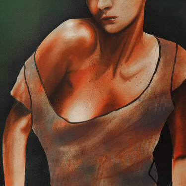 "Véronèse" başlıklı Tablo Philippe Vautrin tarafından, Orijinal sanat, Pastel Karton üzerine monte edilmiş