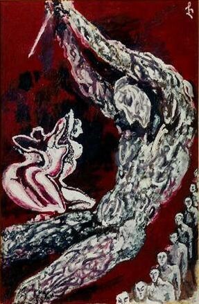绘画 标题为“selfdestruction” 由Lia Chechelashvili, 原创艺术品, 油