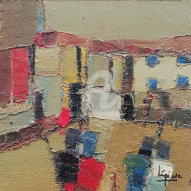 Port du sud Peinture intitulée "Port du sud" par Pierre-Antoine Lépine, Œuvre d'art originale, Huile