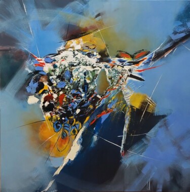 Peinture intitulée "Réf 18-22 - Errance…" par Jeanne, Œuvre d'art originale, Acrylique Monté sur Châssis en bois