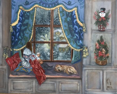 绘画 标题为“Christmas” 由Lela Karamanishvili, 原创艺术品, 油