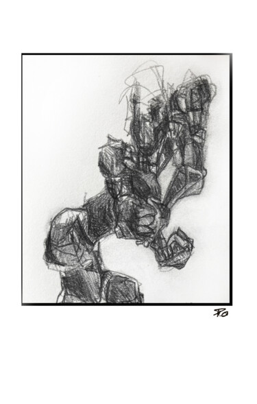 印花与版画 标题为“Nomade” 由Pierre Olié, 原创艺术品, 铅笔