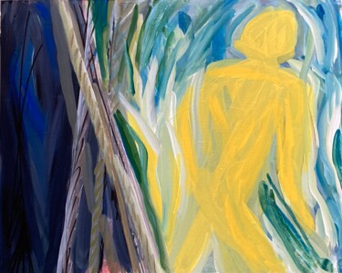 Peinture intitulée "FLAMMES" par Sylvie Galard, Œuvre d'art originale, Acrylique