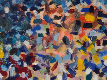 "LES PETITS PAPIERS" başlıklı Tablo Danièle Mercier-Lutz (Dml) tarafından, Orijinal sanat, Akrilik Ahşap Sedye çerçevesi üze…