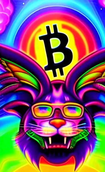Digital Arts titled "BITCOIN - THE NEW T…" by Mahesh Tolani, Original Artwork, Digital Painting