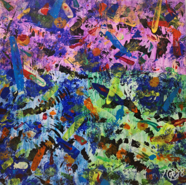 Pintura titulada "Abastraction n°7" por Fusion Anciennement Mister.O78, Obra de arte original, Acrílico