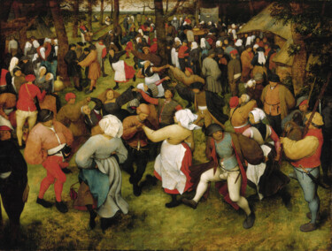 La danse de mariage Malarstwo zatytułowany „La danse de mariage” autorstwa Pieter Bruegel The Elder, Oryginalna praca, Olej