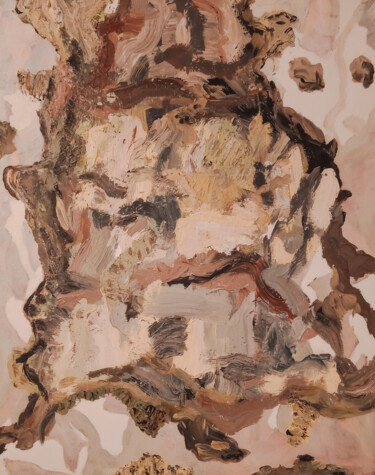 Painting titled "Scarp Face 6" by Magee, Original Artwork, Acrylic Mounted on Wood Stretcher frame