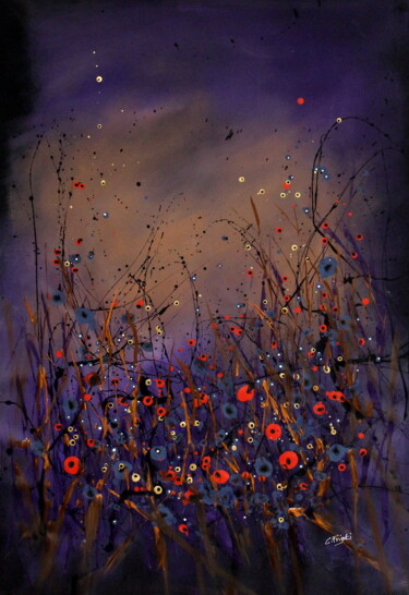 Hungarian Symphonies #3 - Extra Large floral painting Ζωγραφική με τίτλο "Hungarian Symphonie…" από Cecilia Frigati, Αυθεντικά έργα τέχνης, Ακρυλικό