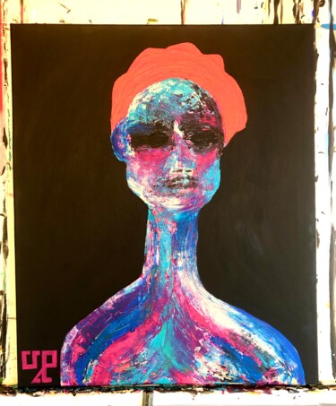 Peinture intitulée "in series 'Distorte…" par Upper Playground, Œuvre d'art originale, Acrylique Monté sur Châssis en bois