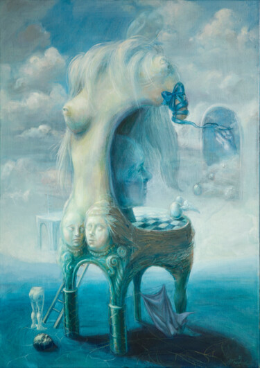 The Foundation od Fantasy 제목이 "The Foundation od F…"인 미술작품 Marijana Rakićević로, 원작, 기름 나무 들것 프레임에 장착됨