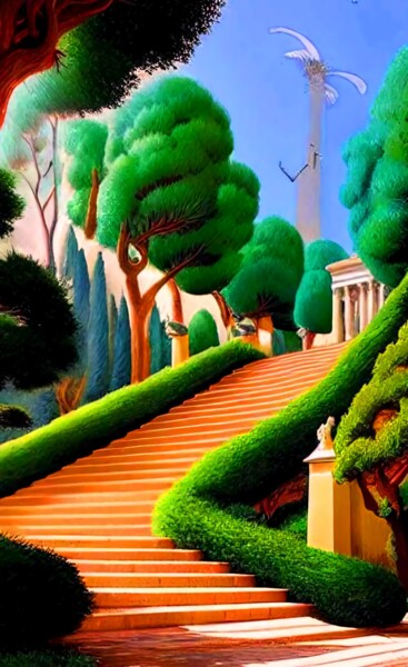 Digital Arts titled "BEAUTIFUL BAROQUE S…" by Mahesh Tolani, Original Artwork, Digital Painting