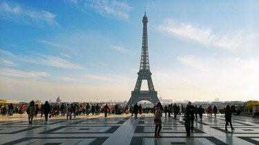 The most famous tower in the world, Eiffel Tower, Paris 제목이 "The most famous tow…"인 사진 Emaga Travels ✈️ By Emaga.Art 🎨로, 원작, 디지털