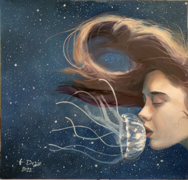 绘画 标题为“il bacio della medu…” 由Francesco Dezio, 原创艺术品, 油