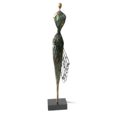 Danseuse de papier avec jupe ajourée Escultura intitulada "Danseuse de papier…" por Vanessa Renoux, Obras de arte originais, Papel