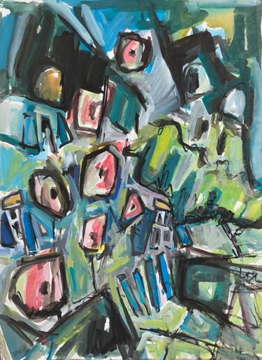 绘画 标题为“Portivy 47” 由Jean-François Groisy, 原创艺术品, 水粉