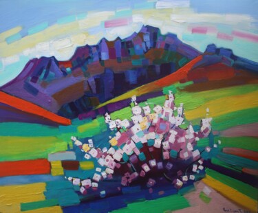 绘画 标题为“Spring in mountain” 由Tigran Avetyan, 原创艺术品, 油