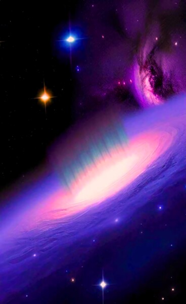 Digital Arts titled "NEUTRON STARS 2" by Mahesh Tolani, Original Artwork, Digital Painting