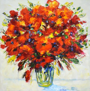 绘画 标题为“Bouquet 2016” 由Irina Sidorovich, 原创艺术品, 油 安装在木质担架架上