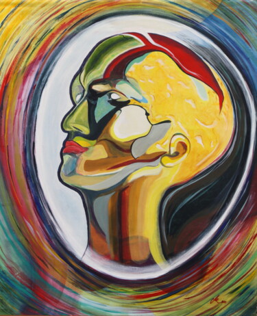 Peinture intitulée "Commandeur" par Bob Mazurel, Œuvre d'art originale, Acrylique