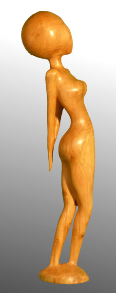Rebelle Sculpture intitulée "Rebelle" par Claude David, Œuvre d'art originale, Bois