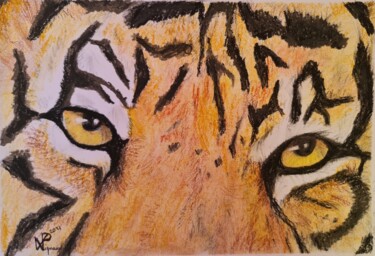 Peinture intitulée "Les Griffes de la N…" par Philippe Vignaux, Œuvre d'art originale, Pastel
