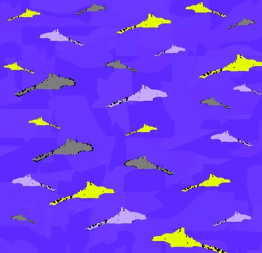 Sharks Crossing 1b12 摄影 标题为“Sharks Crossing 1b12” 由Ken Lerner, 原创艺术品, 数码摄影