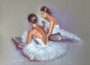 绘画 标题为“after rehearsal.  p…” 由Natalia Balashova. Pastelist., 原创艺术品, 粉彩
