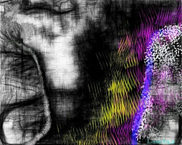 Arts numériques intitulée "dos de femme" par Xuélie.S, Œuvre d'art originale, Peinture numérique